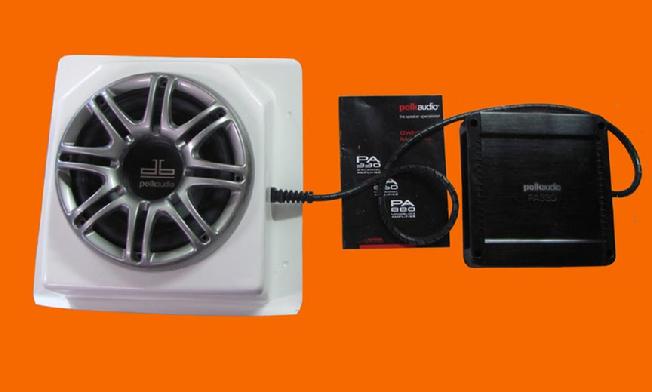 8" BASS SPEAKER AND AMPLIFIER FOR TOUR PAK